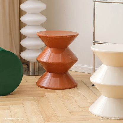 Nordic Stools Ottomans Shoe Changing Stool Small Bench Modern Minimalist Plastic Creative Round Coffee Tables Furniture WHCL+