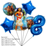 Talheres descartáveis de Tema Moana para Crianças, Copo e Prato, Suprimentos de Decoração para Meninas, Festa de Casamento, Aniversário, Novo