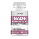NAD+ Resveratrol Supplements - Anti Aging and Natural Cell Regeneration, for Cellular Health, Strengthens Immune SystemSupplemen