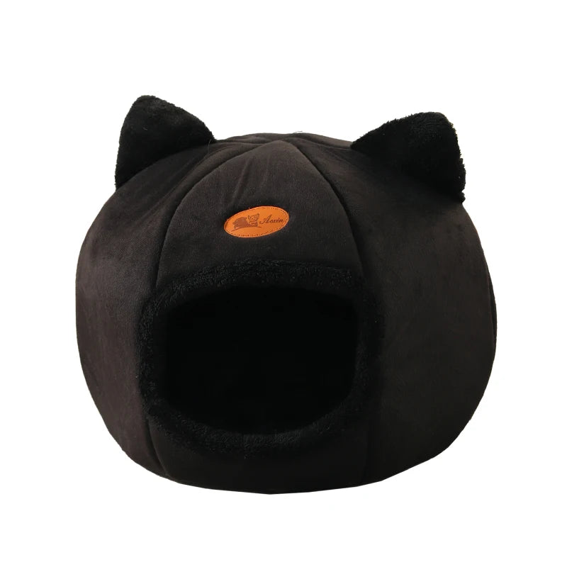 New Deep Sleep Comfort In Winter Cat Bed Little Mat Basket Small Dog House Products Pets Tent Cozy Cave Nest Indoor Cat Bed