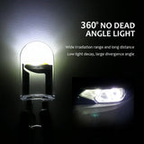 10Pcs T10 W5W 194 168 COB For Car LED burst Bulb Green Red 3000K 6000K Amber License Plate Lamp  Auto Dome Lights Canbus 12V 24V