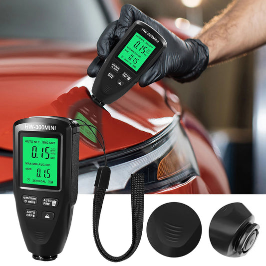 HW-300 Mini Coating Thickness Gauge Tester, Auto Paint Check, Car Paint Inspection Device, Automotive Paint Meter, Measuring Tool