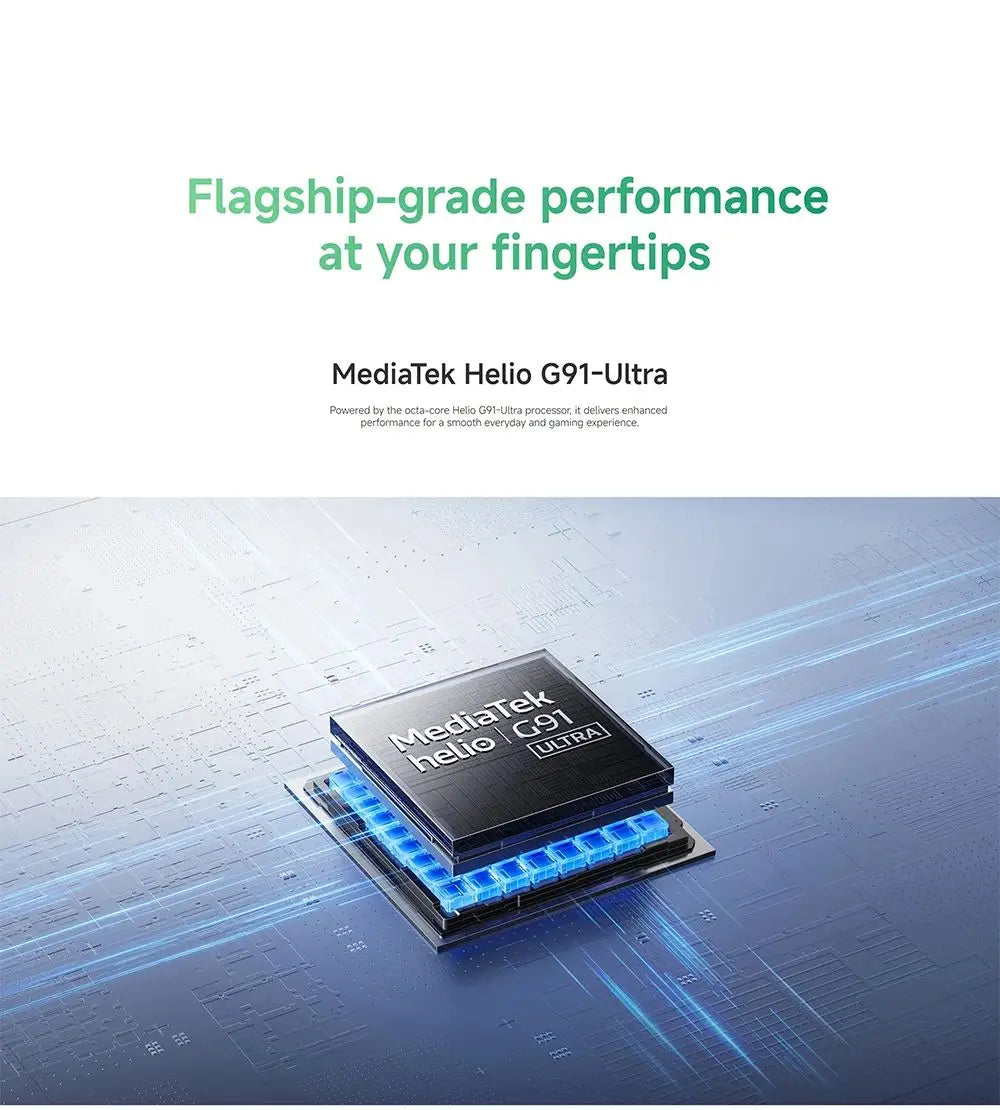 Smartphone Xiaomi Redmi 17 4G (Versão Global) – Xiaomi HyperOS 3, MediaTek Helio G91-Ultra, tela de 6,9" (120 Hz), bateria de 7500 mAh e carregamento rápido de 45 W.