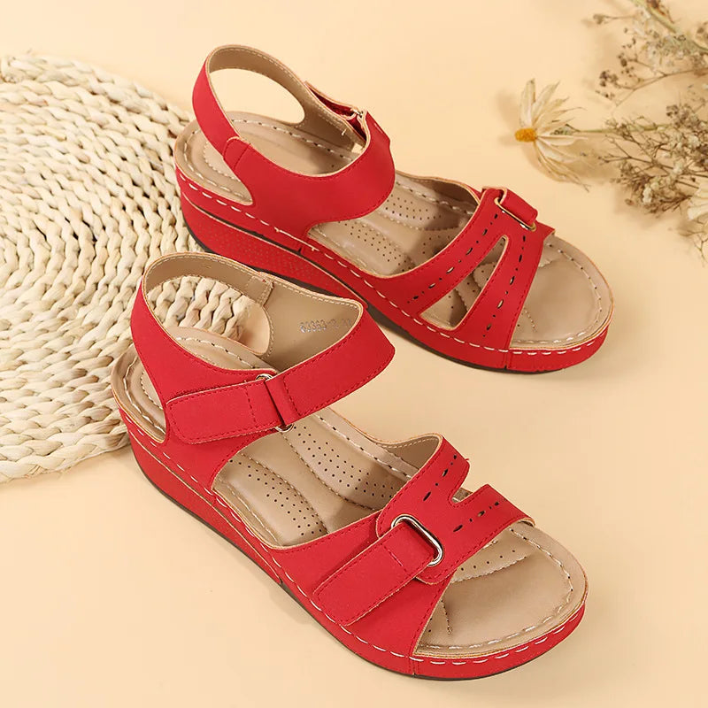 Sandalias de verano para mujer, sandalias romanas vintage, zapatos de playa antideslizantes a la moda para mujer, zapatos de punta abierta para caminar para mujer, zapatos para mujeres