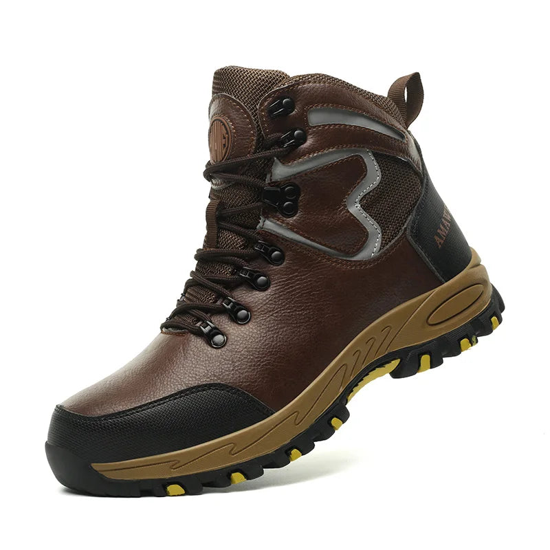High Top Safety Shoes Men Steel Toe Work Shoes Men Women Work Safety Boots Anti Smash Safety Indestructible waterproof boots