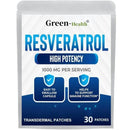 30 Patches Resveratrol Transdermal Patches Antioxidant Supplement Helps Support Anti-Aging and Immune System