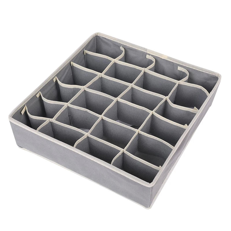 Organizador para ropa interior, calcetines, sujetadores, pantalones, bufandas, corbatas, caja de almacenamiento, organizador de cajones para armario, estuche plegable para organizador de ropa interior.