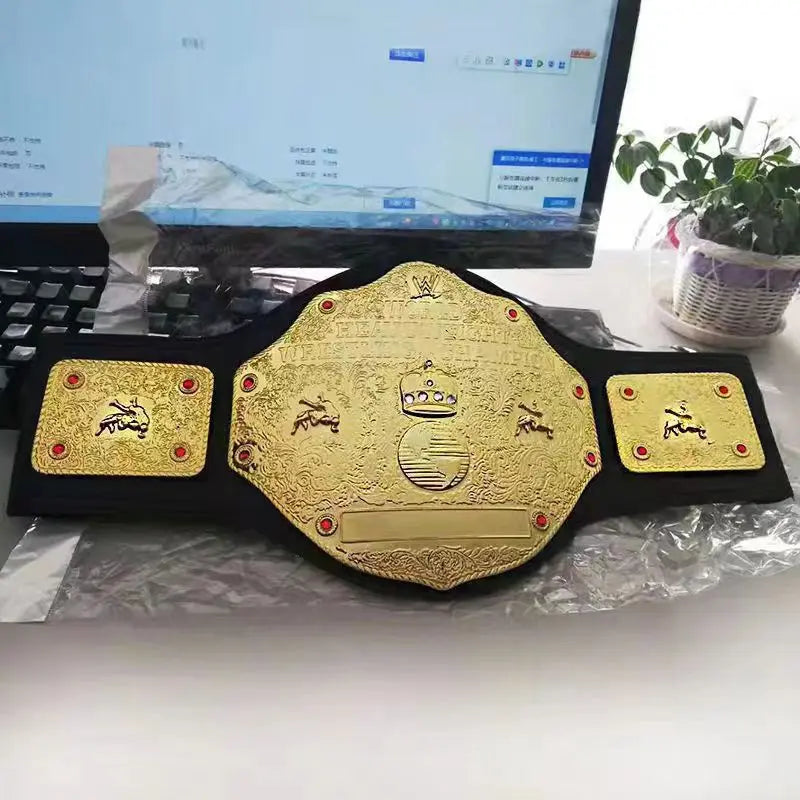 WWE Boxing Champion Gold Belt WWE Championship Belt Characters Occupation Wrestling Gladiators Belt Cosplay Toys Halloween Gift
