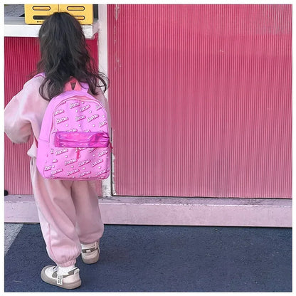 Kawaii Barbie Cartoon Anime Fashion Backpack Girl Barbie Princess Backpack Cute Kindergarten Kids Schoolbag Gift Toys
