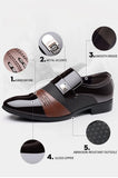 Men's Luxury Lacquer Oxford Wedding Shoes, Pointed Toe Dress Shoes for Men, Classic Business Men's Leather Shoes, Big Size 38-48