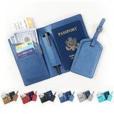 Custom Letters Saffiano PU Leather Luggage Tag Wholesale Personalize Initial Travel Accessories Women Men Suitcase Name Card Tag
