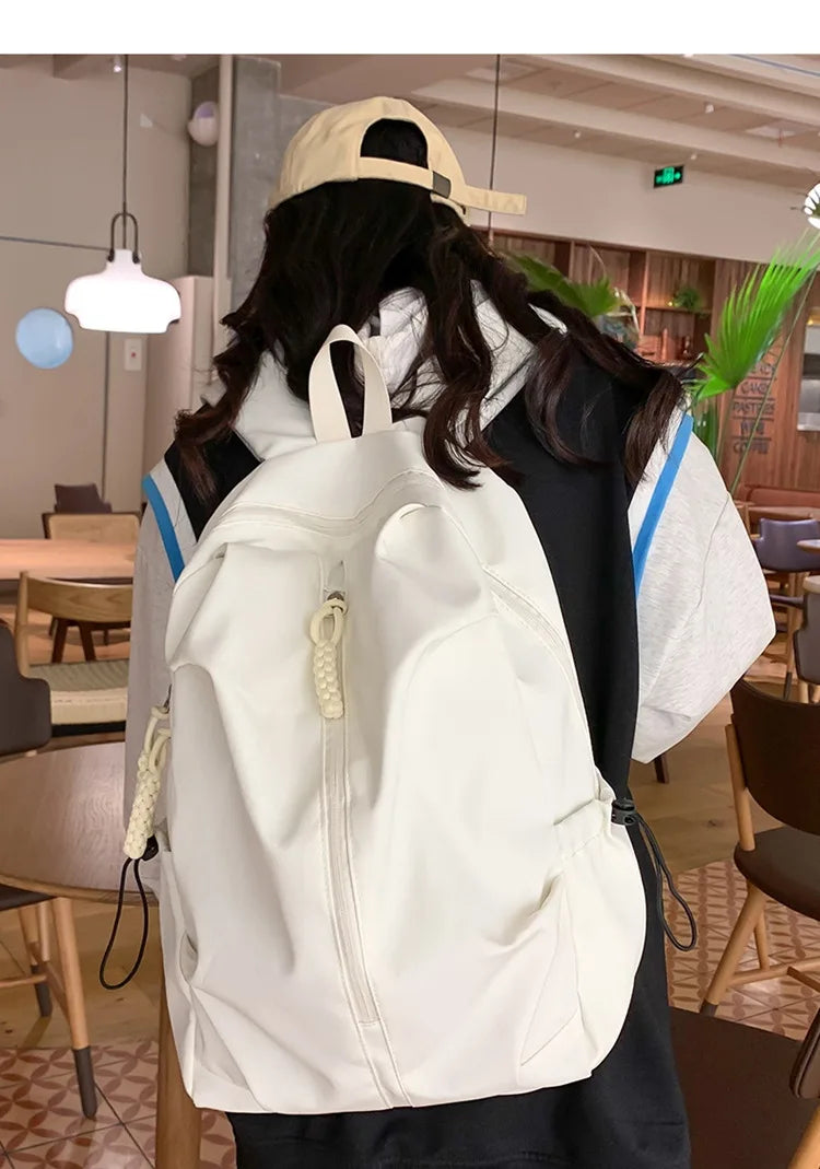 Large Capacity Schoolbag for Boys and Girls, High School and College Students, Simple Casual Sports Backpack, Fashion Travel Backpack