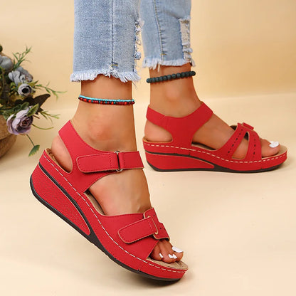 Sandalias de verano para mujer, sandalias romanas vintage, zapatos de playa antideslizantes a la moda para mujer, zapatos de punta abierta para caminar para mujer, zapatos para mujeres