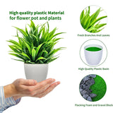 1pc Artificial Plants with Plastic Pots Perfect Greenery for Home Decorations, Office Desk, Living Room, and Bedroom Decoration