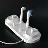 1Pc Oral B Electric Toothbrush Holder Bracket Bathroom Stand Base Support with Charger Hole for Tooth Brush Heads