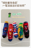 5 Pairs Children Socks Cartoon Spiderman Boy's Socks Spring Autumn Middle Tube sock Cotton Cute Kids Socks Size 1-12 Year