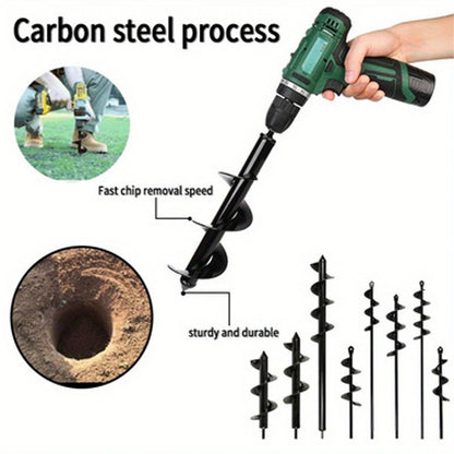 Garden loose soil twist dig pit planting tool alloy drill auger bit