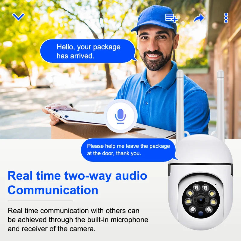 3MP 1080P HD Wireless Security Camera Indoor Outdoor Smart Surveillance Camera with Night Vision Baby Monitor CCTV Camera