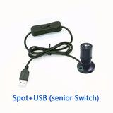 USB LED Spotlight 3W DC5V Jewelry Cabinet Showcase Counter Lamp Surface Mounted Ceiling Mini Spot Light USB 5V Interface