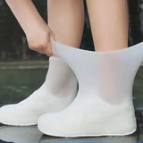 Waterproof Rain Boot Covers for Men and Women, Lightweight, Thickened, Wear-resistant, Rainy Days, Outdoor Shoe Cover 