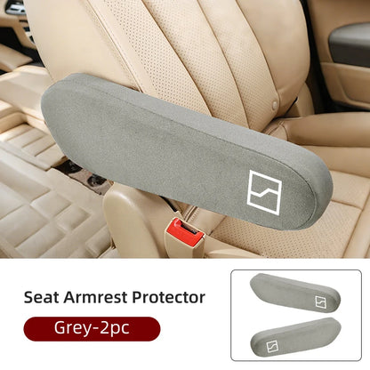 Car Seat Armrest Protector Cover Fabric Elbow Support Case Accessories For Zeekr X 001 009 2022 2023 2024 EV 2021-2023 Krypton