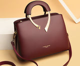 2026 New Style Crossbody Bag Medium Mom Bag Lychee Pattern Large Soft PU Zipper Closure Daily Use Fashionable Ladies Handbag Sac