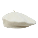 Fashion Warm Winter Wool Berets Hat Retro Solid Color French Artist Hat All Matched Elegant Plain Cap Lady