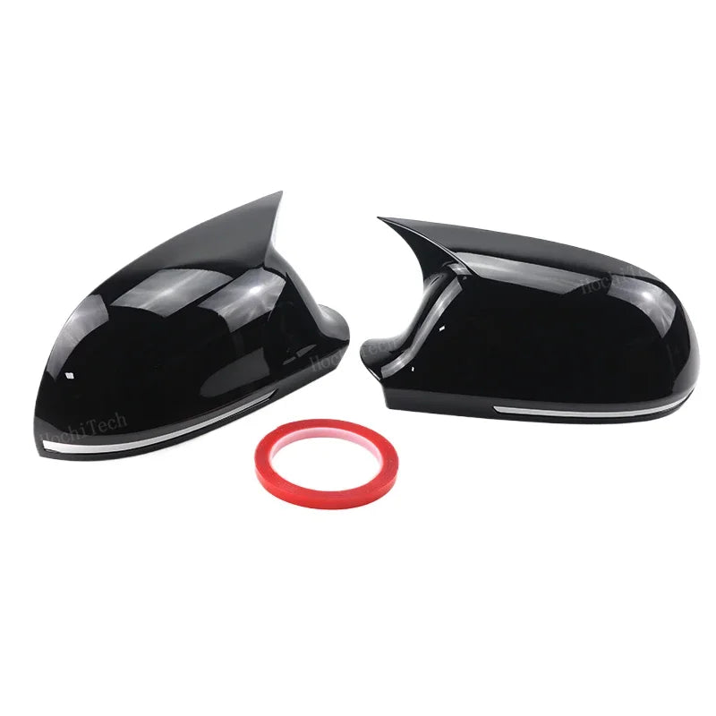 1 Pair Side Trim Horn Style Rearview Mirror Caps add-on for Audi A4 S4 A5 S5 B8 8K A6 S6 4F C6, A8 S8 D3, Q3 SQ3 2012-2015 A3 8P
