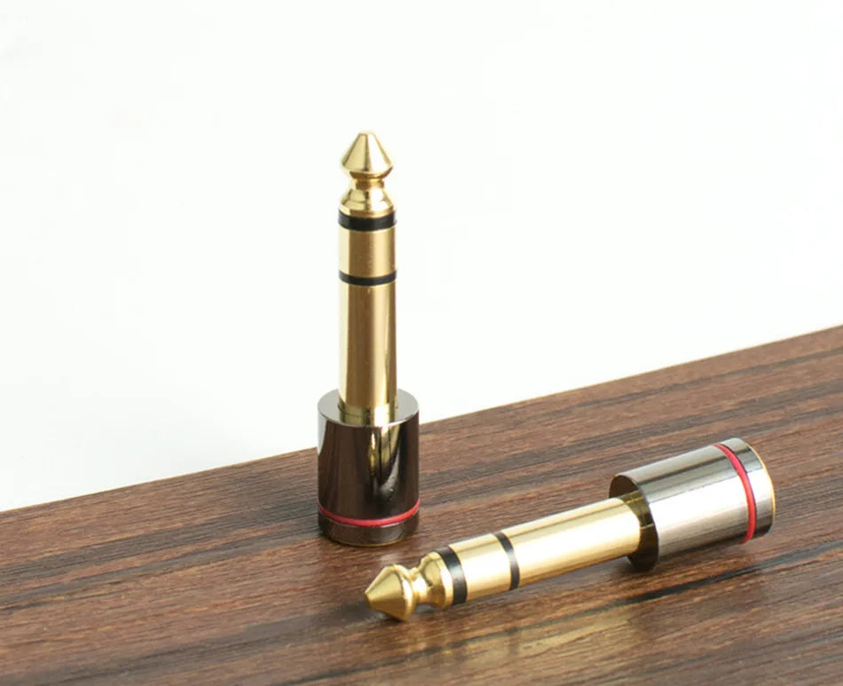 6.5 Connector Plug 6.35mm Male To 3.5mm Female Audio Adapter Gold Plated Hifi Headphones Jack Stereo Microphone Earphone DIY 3.5