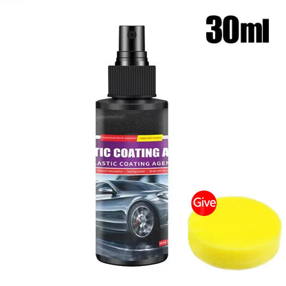 Car Plastic Restore Coating Agent Auto Plastic Rubber Exterior Repair Clean Car Restoration Agent Black Shine Seal Brighten Cars