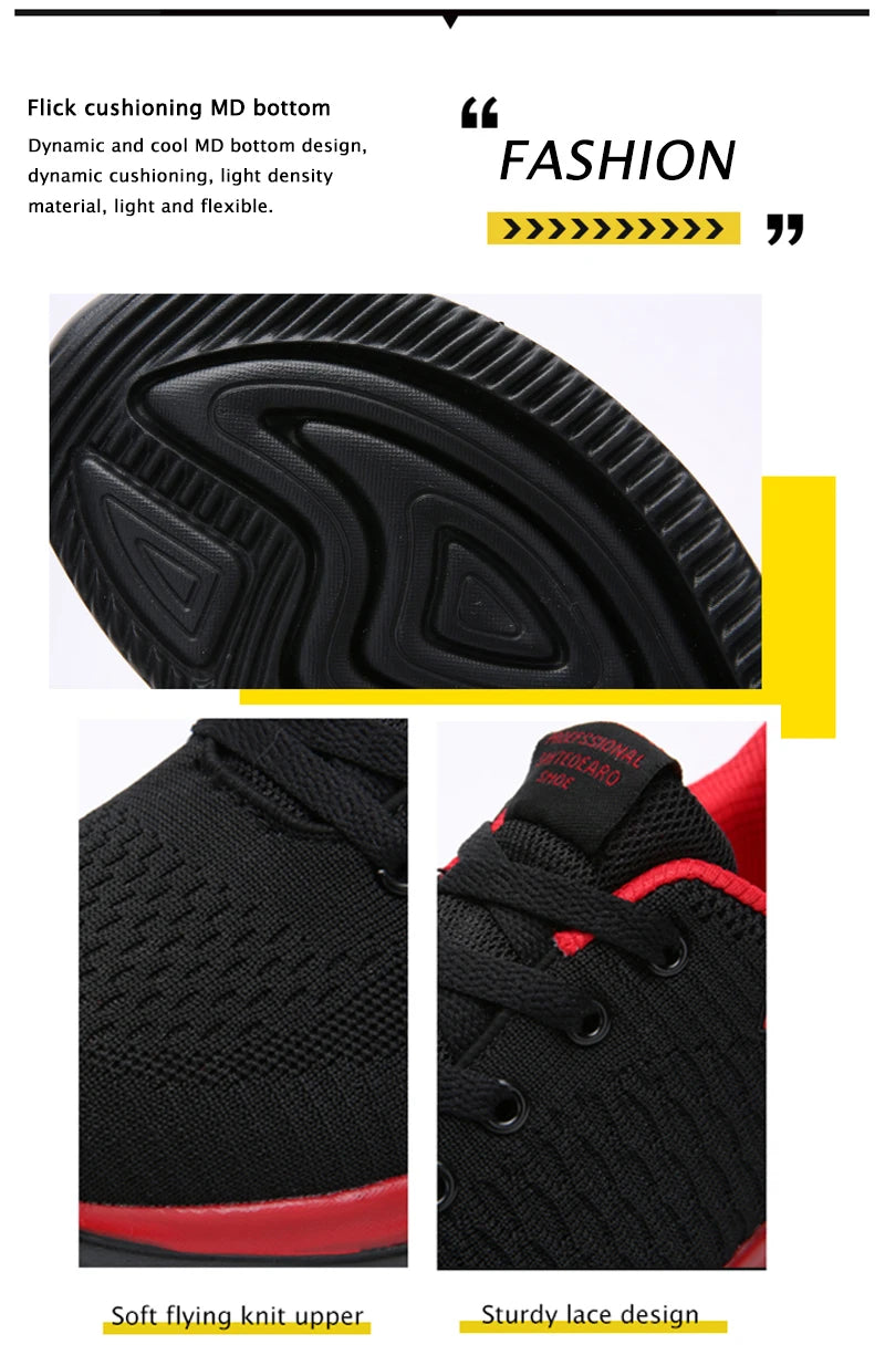 YRZL Sneakers Men Running Shoes Lightweight Sport Classical Mesh Breathable Casual Shoes Fashion Non Slip Shoes for Men
