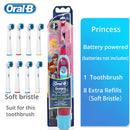 Oral B Electric Toothbrush for Kid Soft Brush Rotation Clean Teeth Brush For Kid Gentle Clean Teeth Waterproof Kid Tooth Brush