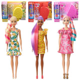 Genuine Barbie Color Reveal Foam Dolls Pet Friend with 25 Surprises Scented Bubbles Princess Doll Toys for Girls Gift
