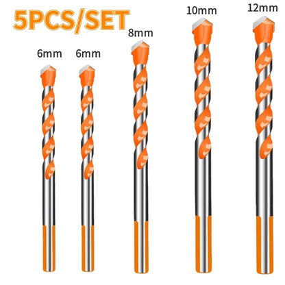 Juego de 16 brocas de carburo de tungsteno para mampostería, para metal, acero, porcelana, cerámica, azulejos, hormigón, ladrillo y madera, de 3 a 12 mm.