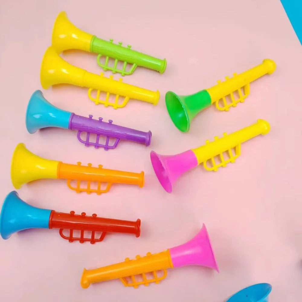 10-30PC Double Section Trumpet Musical Instruments Kids Birthday Baby Shower Carnival Party Favors Easter Gift Bag Pinata Filler