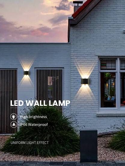 LED Wall Lamp 2W 4W 6W 8W 10W AC 85-265V Waterproof IP66 High Brightness Indoor And Outdoor Garden Decorative Lamp