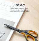 DELI Soft Handle Scissors for Office & Home Use - Durable Sharp Handcraft Scissors for Crafting & Office Supplies
