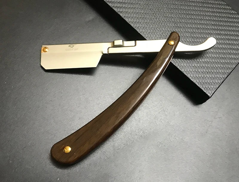 Stainless Steel Folding Shave Knife Beard Straight Razor Hair Dressing Tool Men Manual Convenience Hair Trimmer Shaver Barbeador