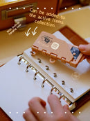 3-Hole 4mm Card Hole Punch Limited Edition Loose Leaf Notebook M5/A7 Portable Binder Punching Machine Office Supplies For 1paper