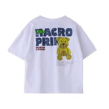 Camiseta de manga corta de verano para niños, Top de cuello redondo para niños pequeños y medianos, moda informal versátil de media manga