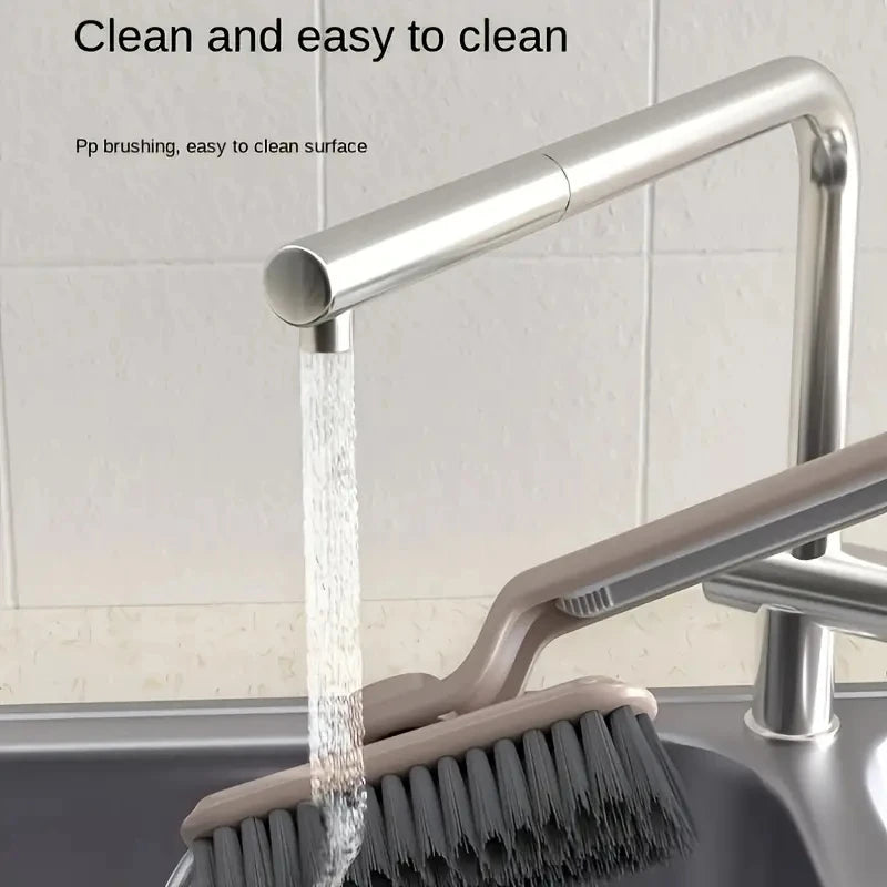 Multipurpose Bathroom Tile Floor Gap Cleaning Brush Rotating Crevice Brushes with Dead End Strong Bristles Cleaning Supplies