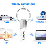 Memoria USB 3.0 Lenovo OTG de 2 TB, de metal, USB 3.0, de 1 TB, tipo C, de alta velocidad, 128 GB, miniunidad flash, resistente al agua