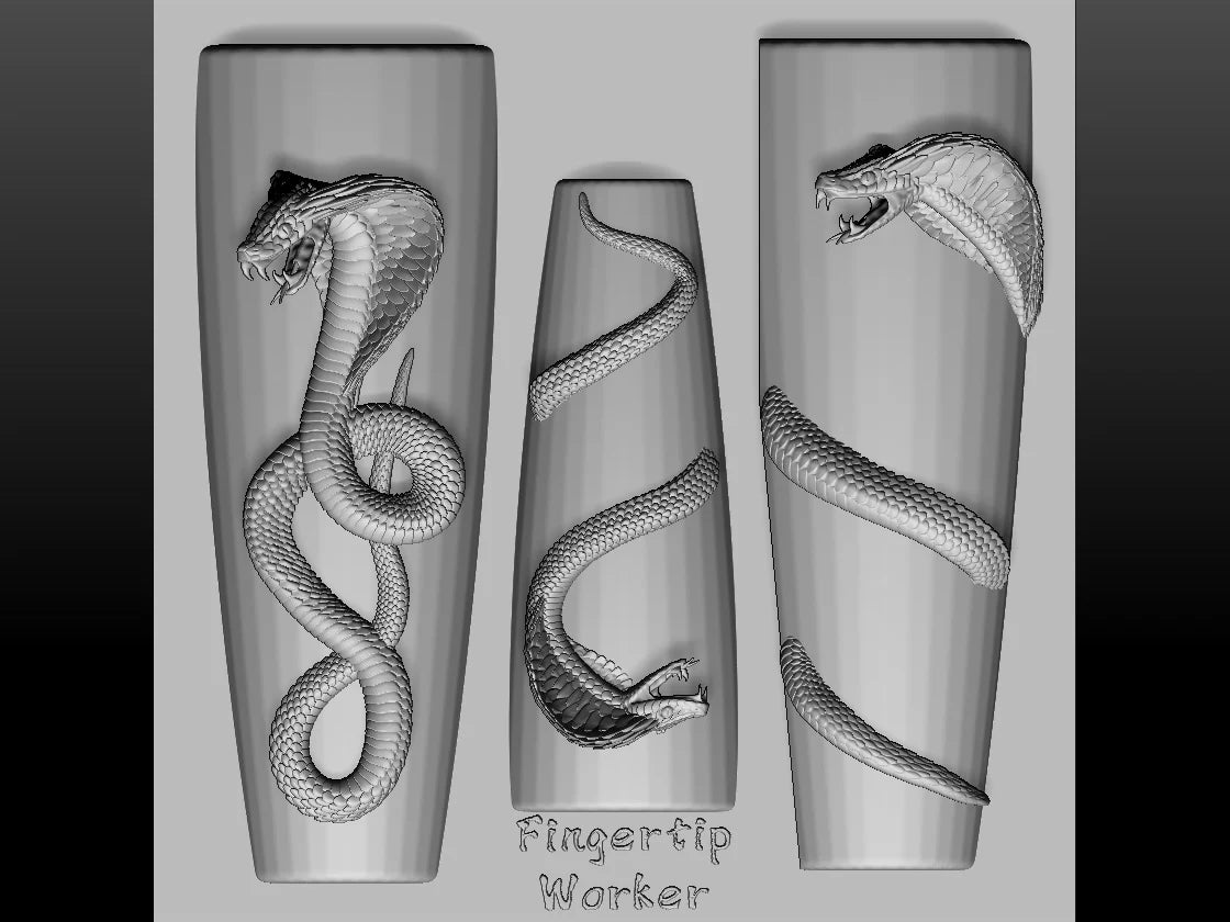 1Pc Chain Ice Flower Fox Spoon Fork Dragon Snake Butterfly 3D Acrylic Mold Nail Art Decorations  DIY Design Silicone Nails Mold