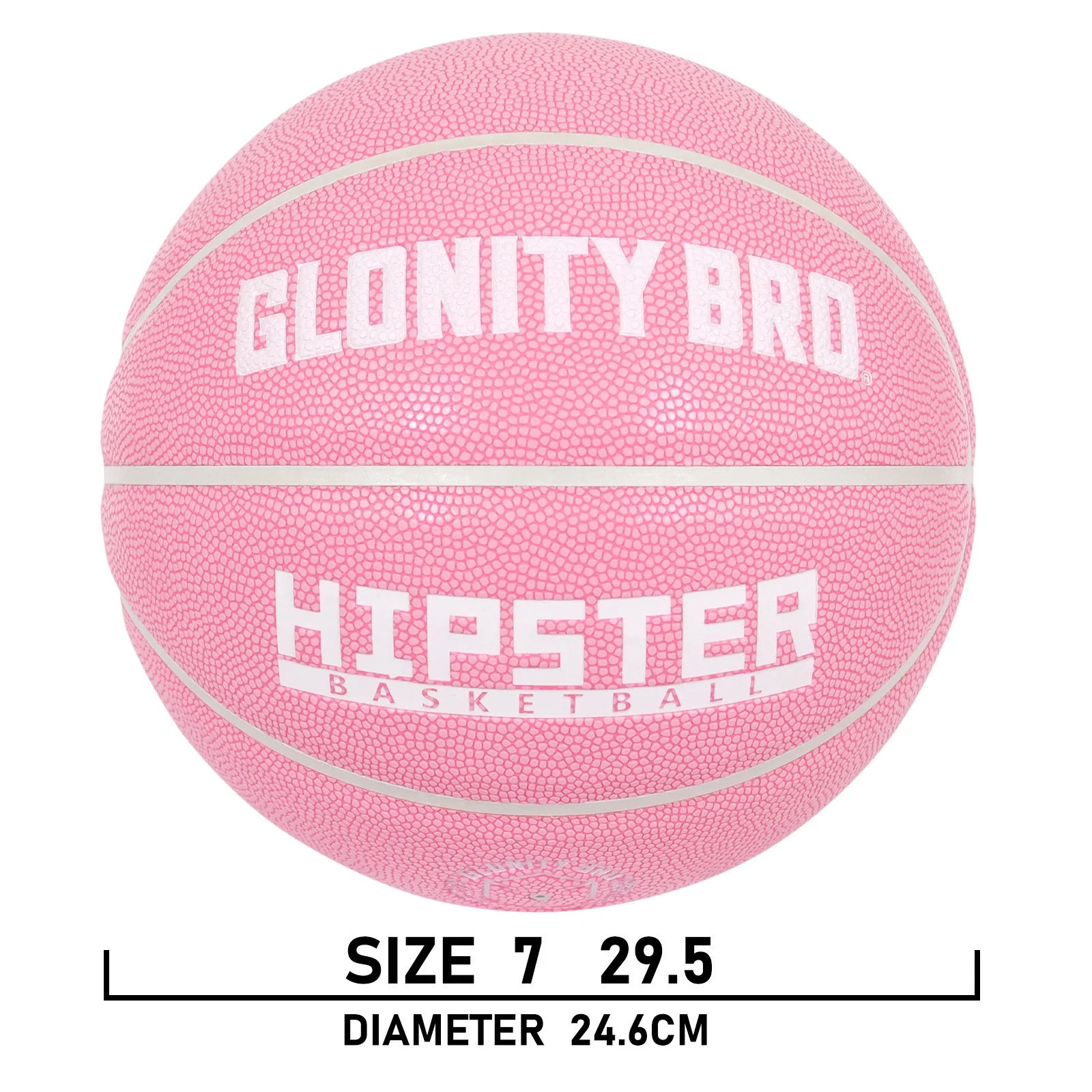 Women's Basketball Size 5, 6, 7 Pink Official Competition Children's Basketball Indoor Outdoor Standard Ball PU Non-slip Wear-resistant