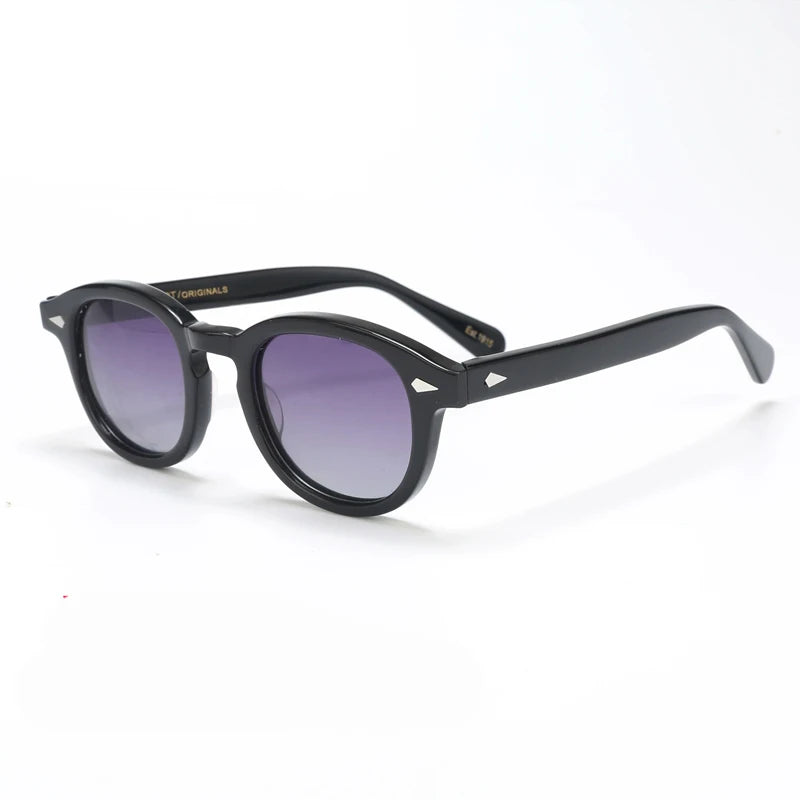 Polarized Sunglasses for Men and Women, UV400 Johnny Depp Lemtosh Style, Retro Acetate Frame, Eyeglasses Eyewear for Men