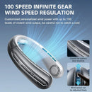 Xiaomi 8000mAh USB Hanging Neck Fan Portable Bladeless Mini Rechargeable Mute LED Digital Display Electric Air Cooler Handheld
