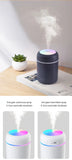 300ml Aromatherapy Diffuser Humidifier Air Purifier Car Home Use Seven-color Light Aromatherapy Essential Oil