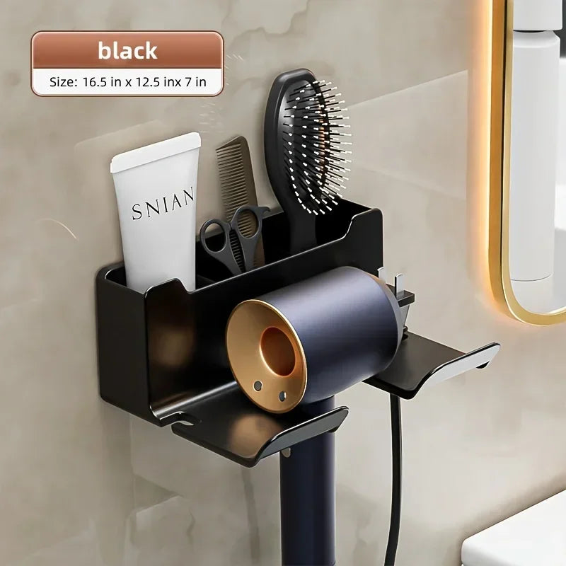 Shelf for Bathroom Dryer Cradle Wall Shelves Hair Dryer Holder Hairdryer Shower Organizer Box Toilet Blower Holder BathroomStuff