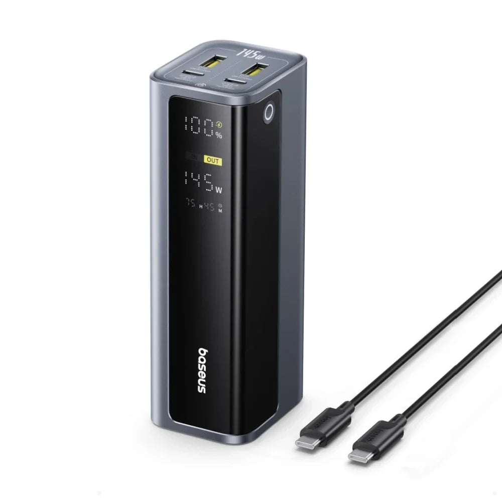 Baseus 145W Power Bank 20800mAh PD 100W Fast Charging with Smart Digital Display Portable External PowerBank for Laptop Phone 17