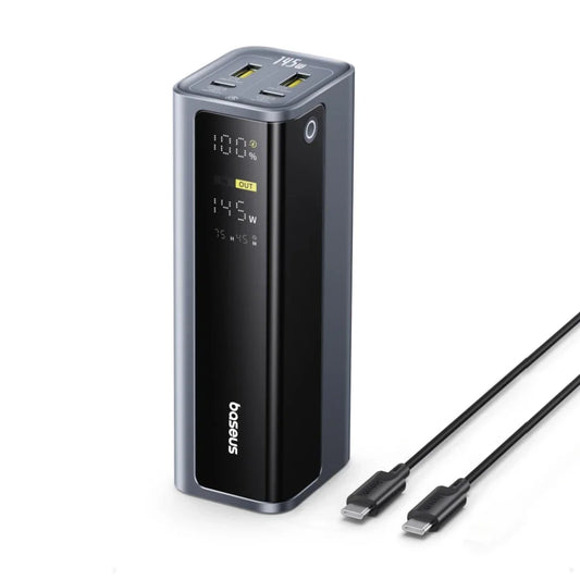 Baseus 145W Power Bank 20800mAh PD 100W Fast Charging with Smart Digital Display Portable External PowerBank for Laptop Phone 17